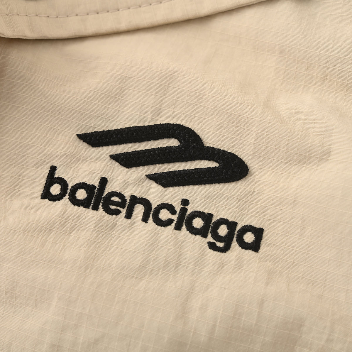 BALENCIAGA Side Tape Hooded Zip-Up Jacket with 3M Embroidery