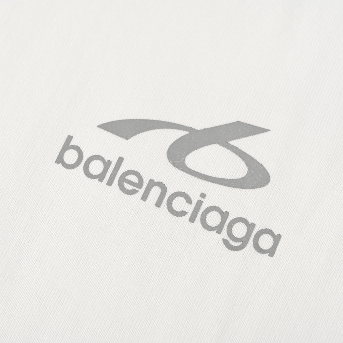 BALENCIAGA 6B Reflective Graphic Print Short Sleeve T-Shirt
