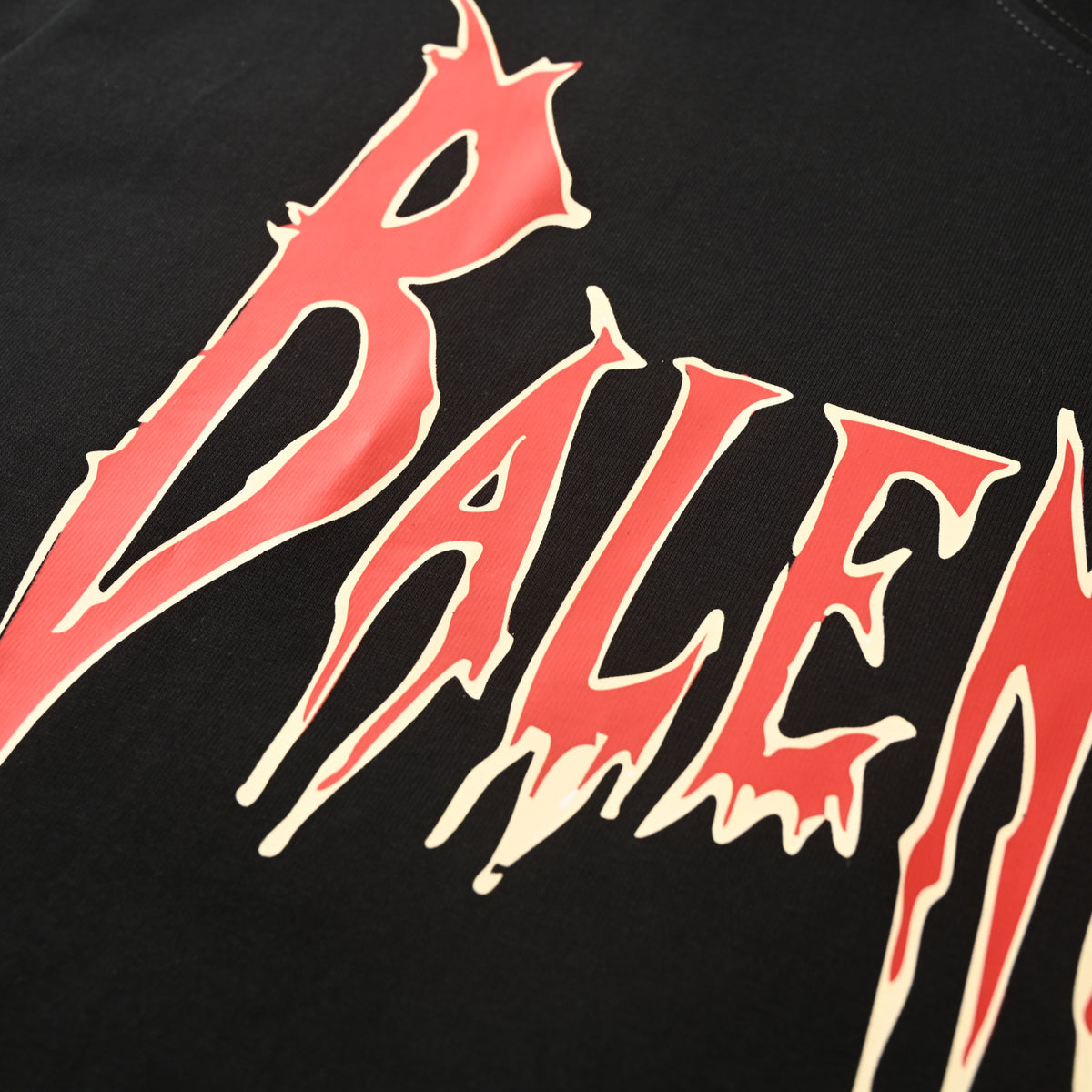 BALENCIAGA Flame Lettering Print Short Sleeve T-Shirt