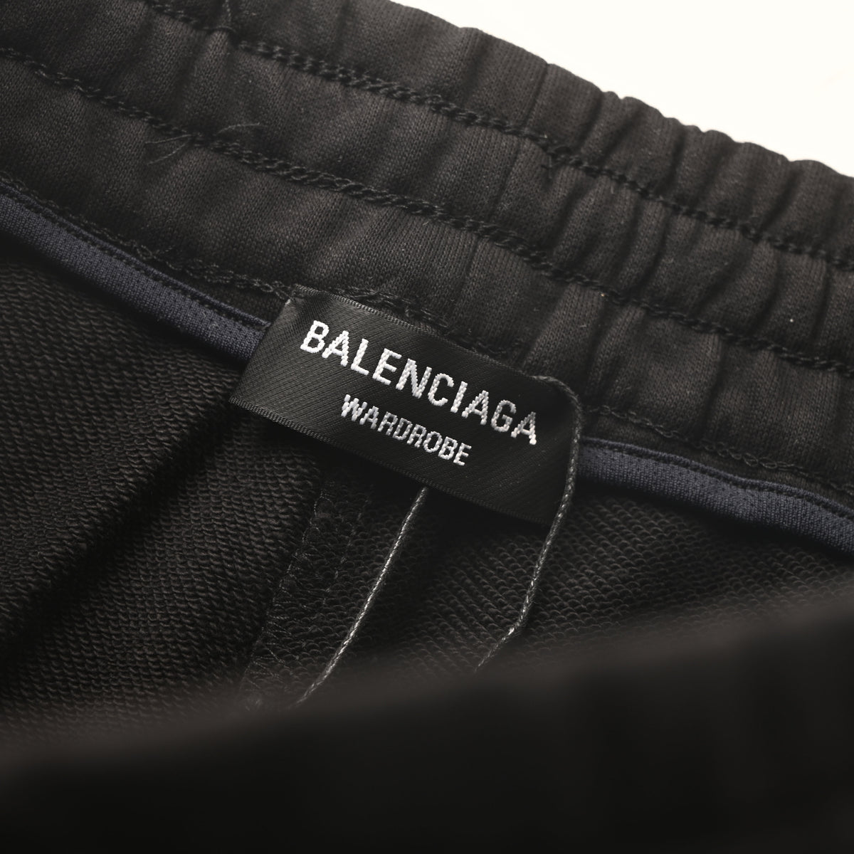BALENCIAGA Spray-Paint Graphic Embroidered Lettering Shorts