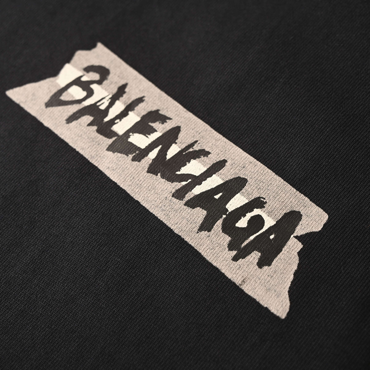 BALENCIAGA Masking Tape Graphic Long Sleeve T-Shirt