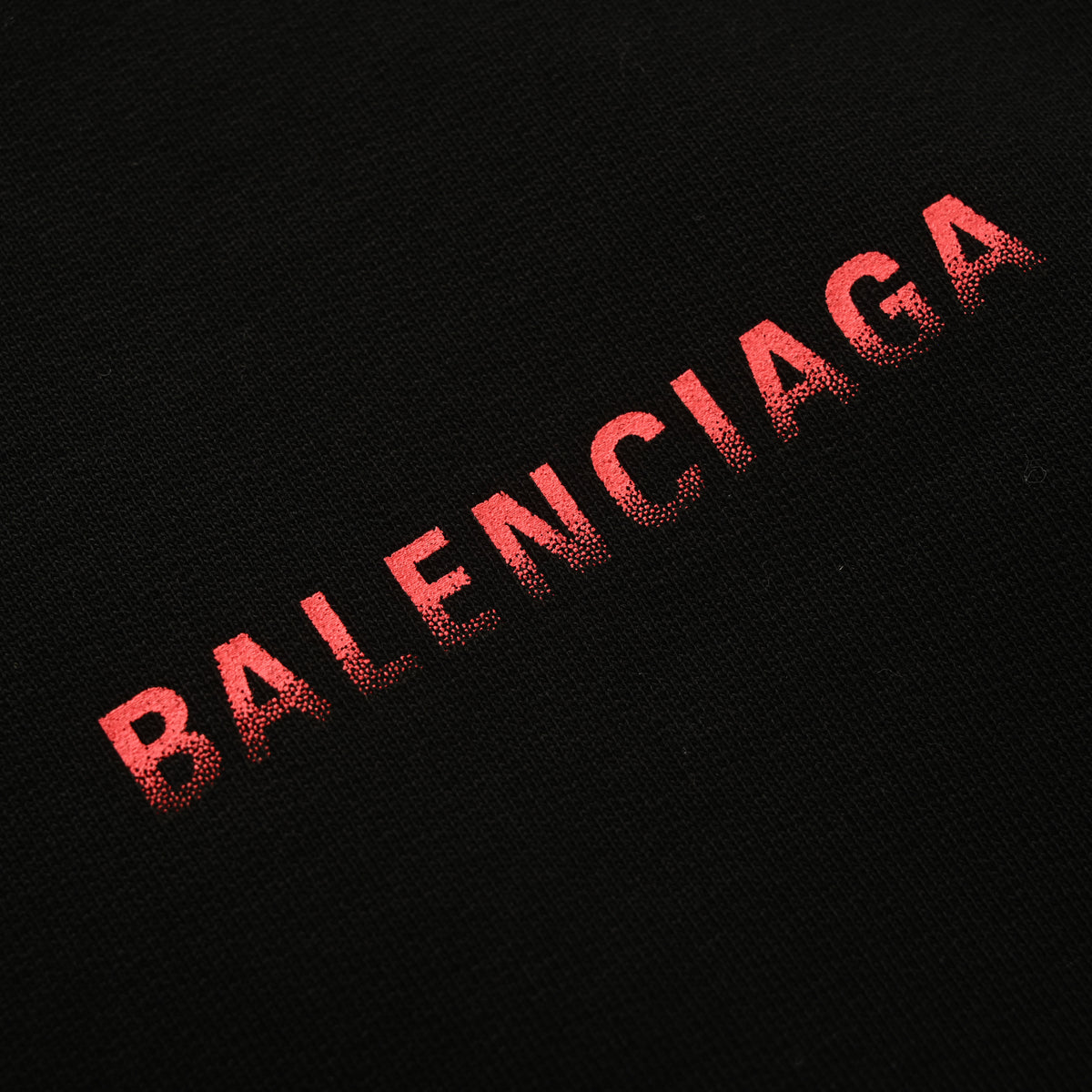BALENCIAGA Cowl Neck Gradient Print Hoodie