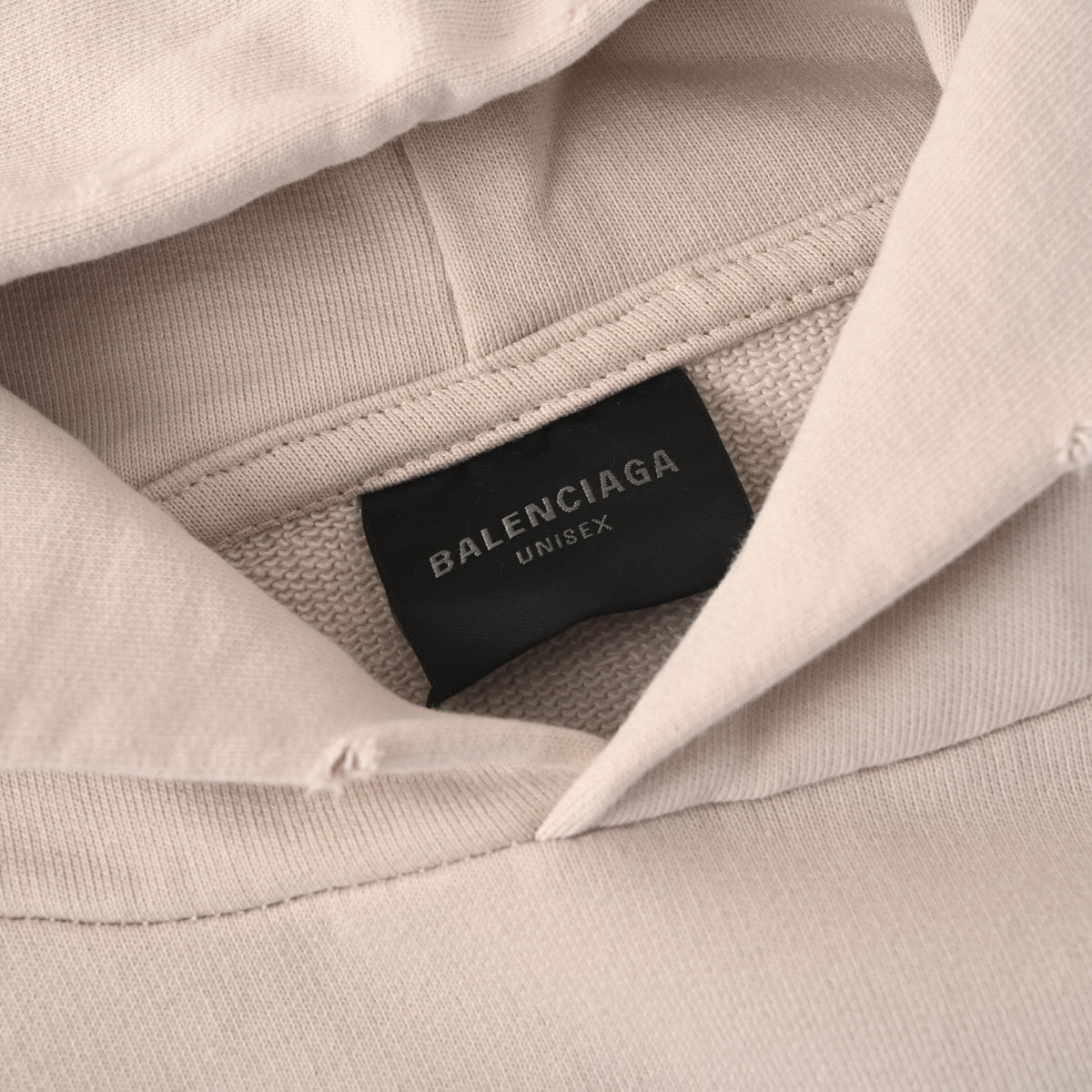 Balenciaga BLCG Washed Tape Lettering Unisex Hoodie