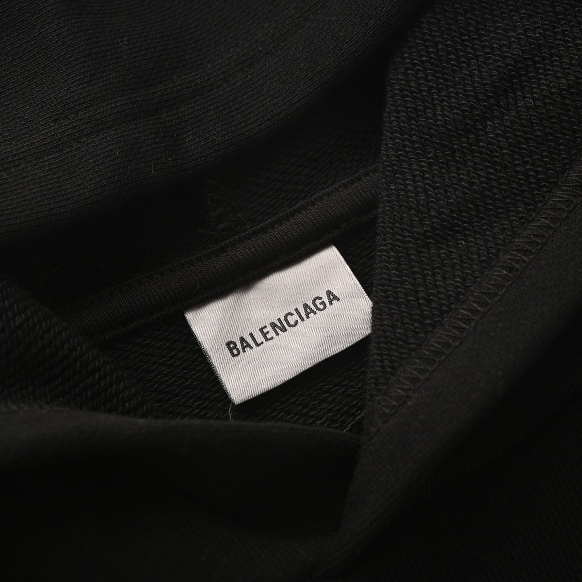 BALENCIAGA Layered Tape Design Hoodie