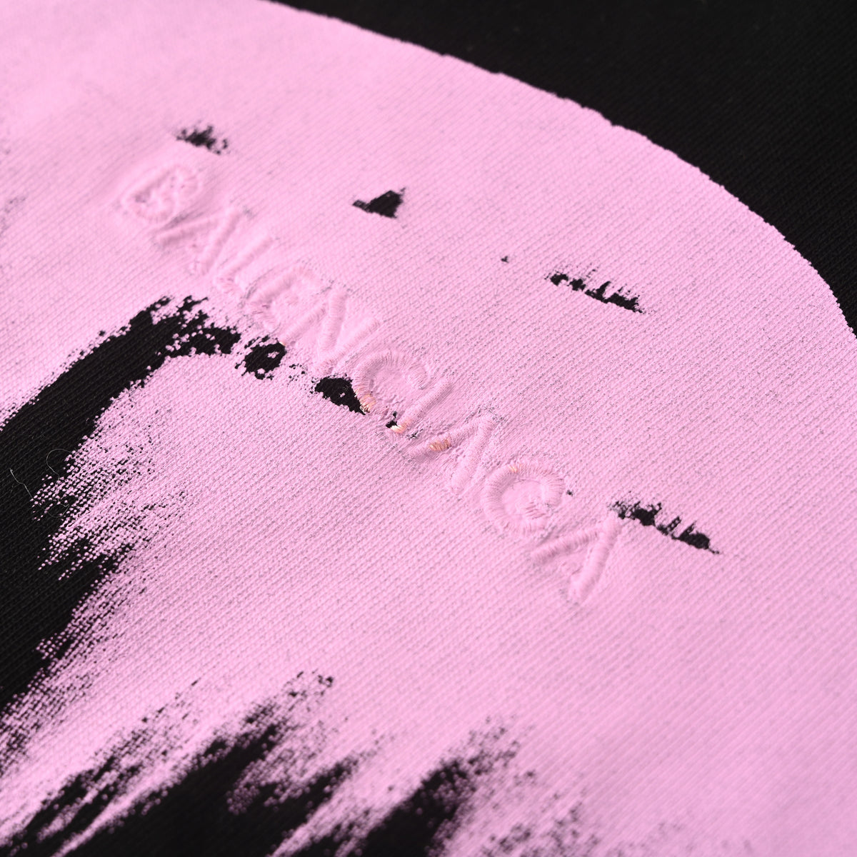 BALENCIAGA Pink 3B Dissolving-Effect Long Sleeve T-Shirt