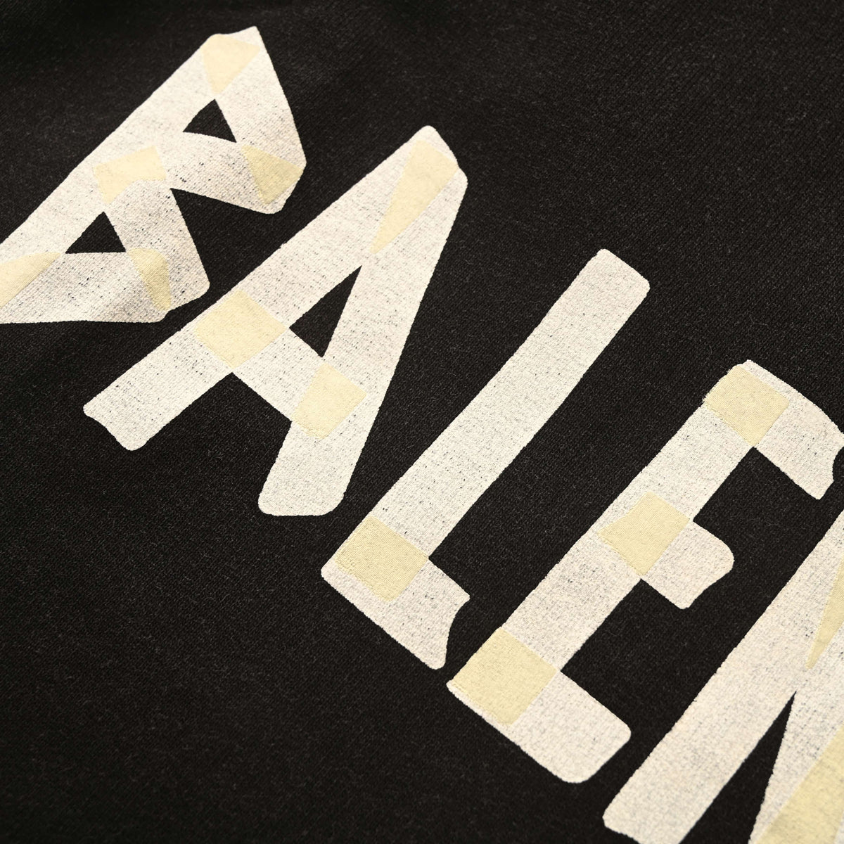 BALENCIAGA Washed Distressed Masking Tape Print Hoodie