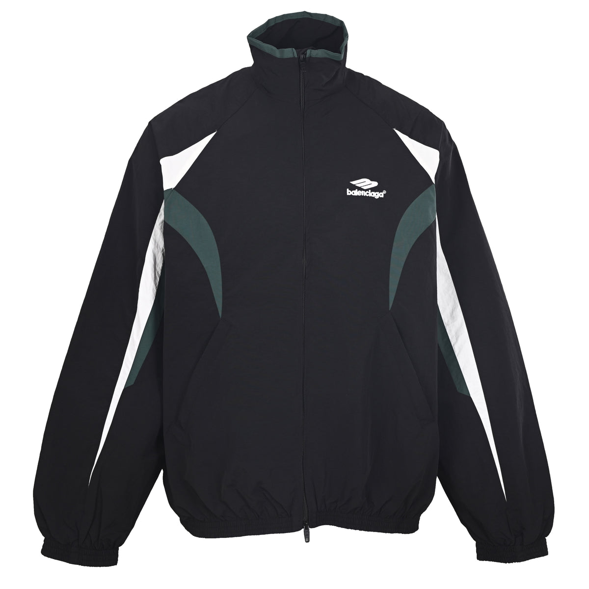 BALENCIAGA Runway-Style Panelled Track Jacket