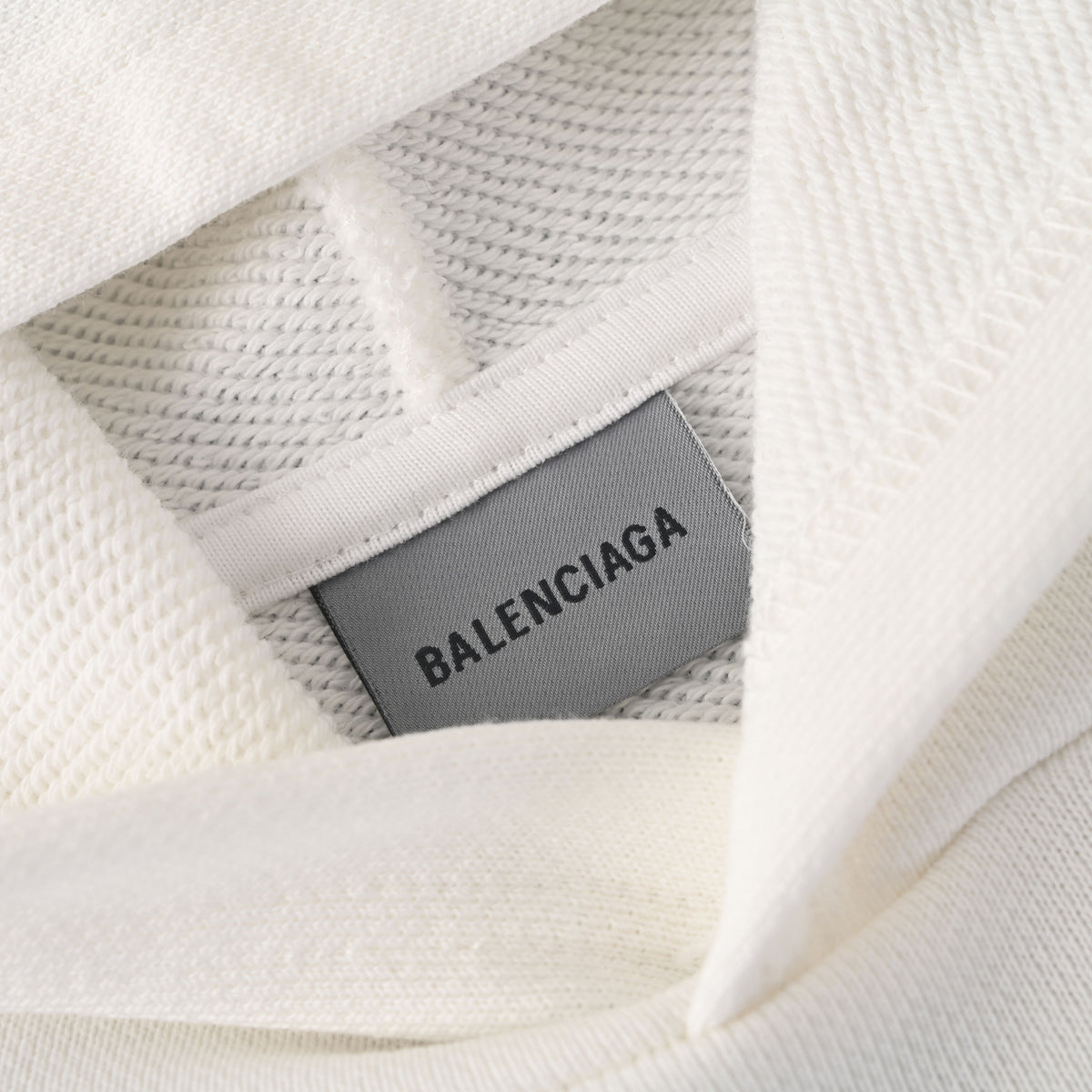 BALENCIAGA Layered Tape Design Hoodie