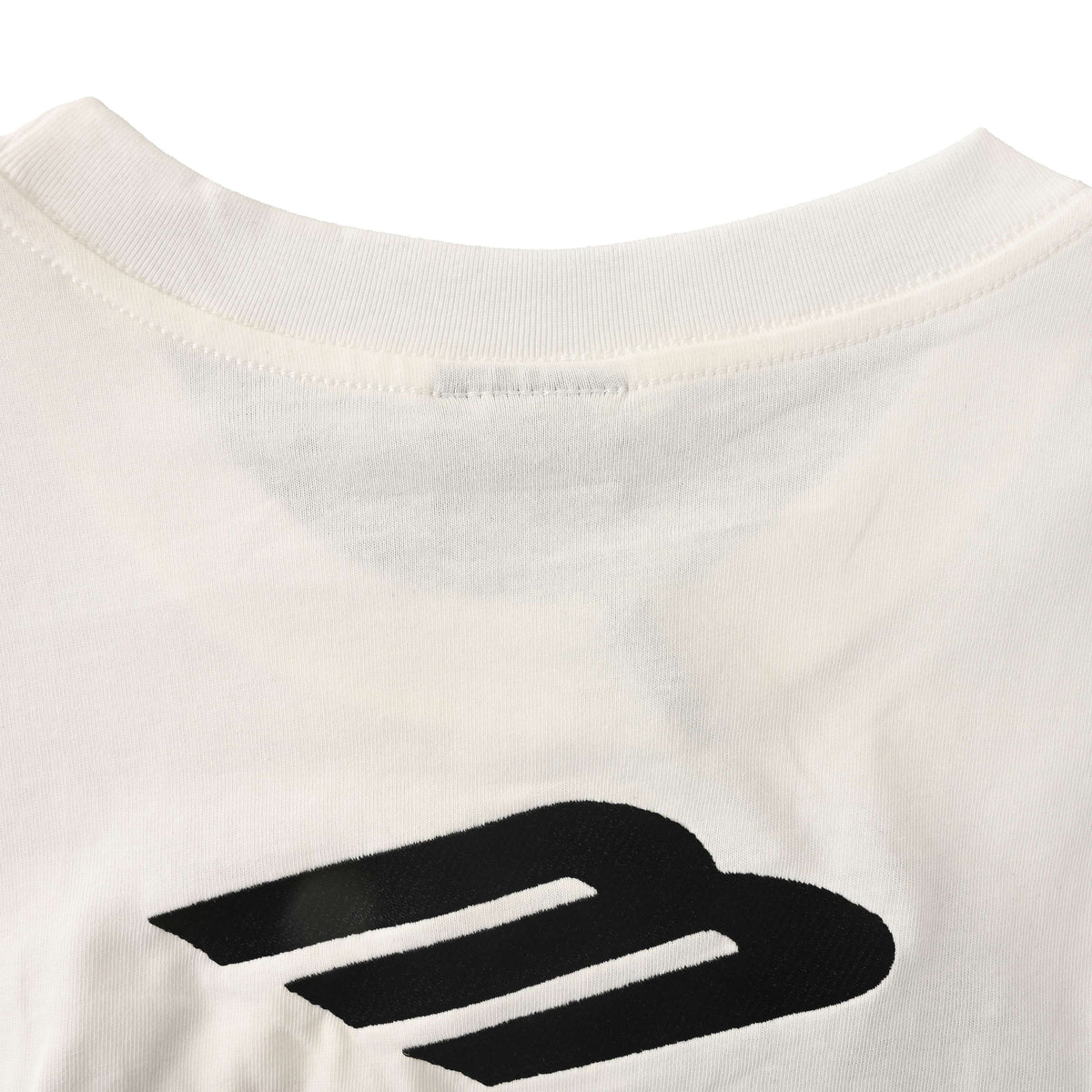 BALENCIAGA 3M Embroidered Lettering Crew Neck Long Sleeve T-Shirt