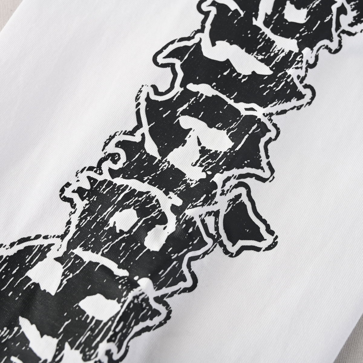 BALENCIAGA Ring Motif Layered-Look Printed Embroidered Long Sleeve T-Shirt