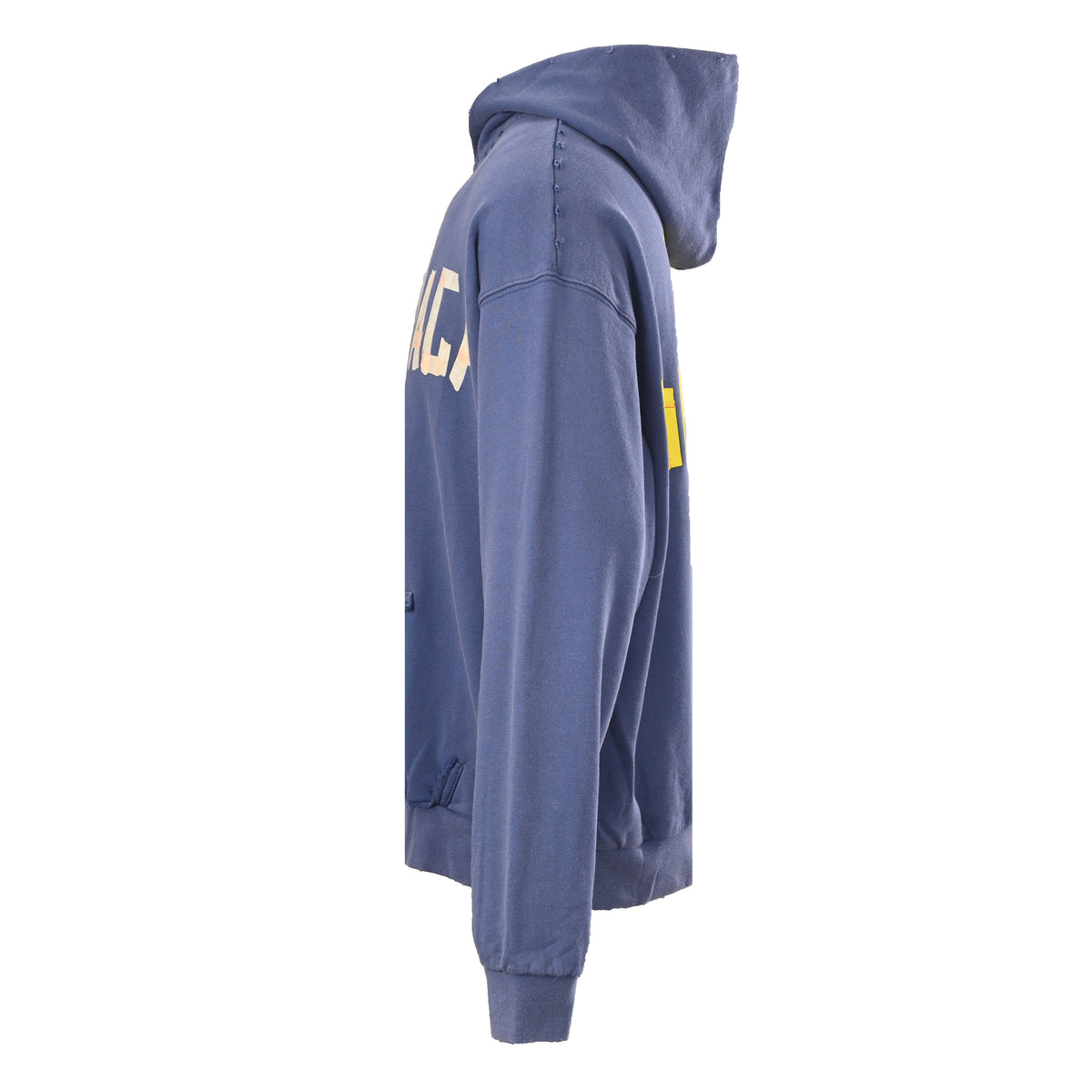Balenciaga BLCG Washed Vintage-Effect Tape Graphic Hoodie