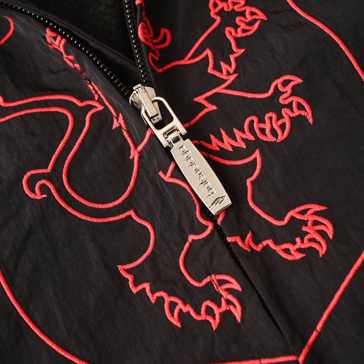 Balenciaga BLCG Lion Club Embroidered Washed Poplin Jacket