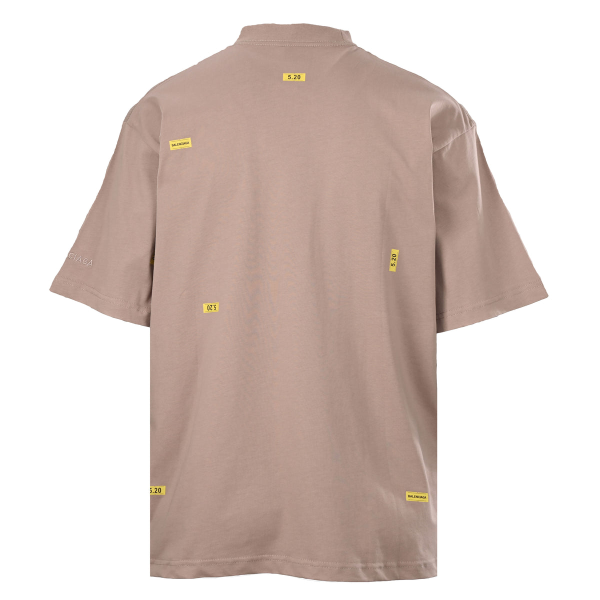 BALENCIAGA Qixi Edition All-Over Tape Graphic Short Sleeve T-Shirt