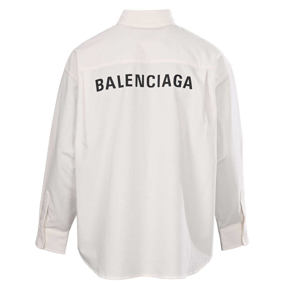 BALENCIAGA Classic Back Graphic Print Shirt Jacket