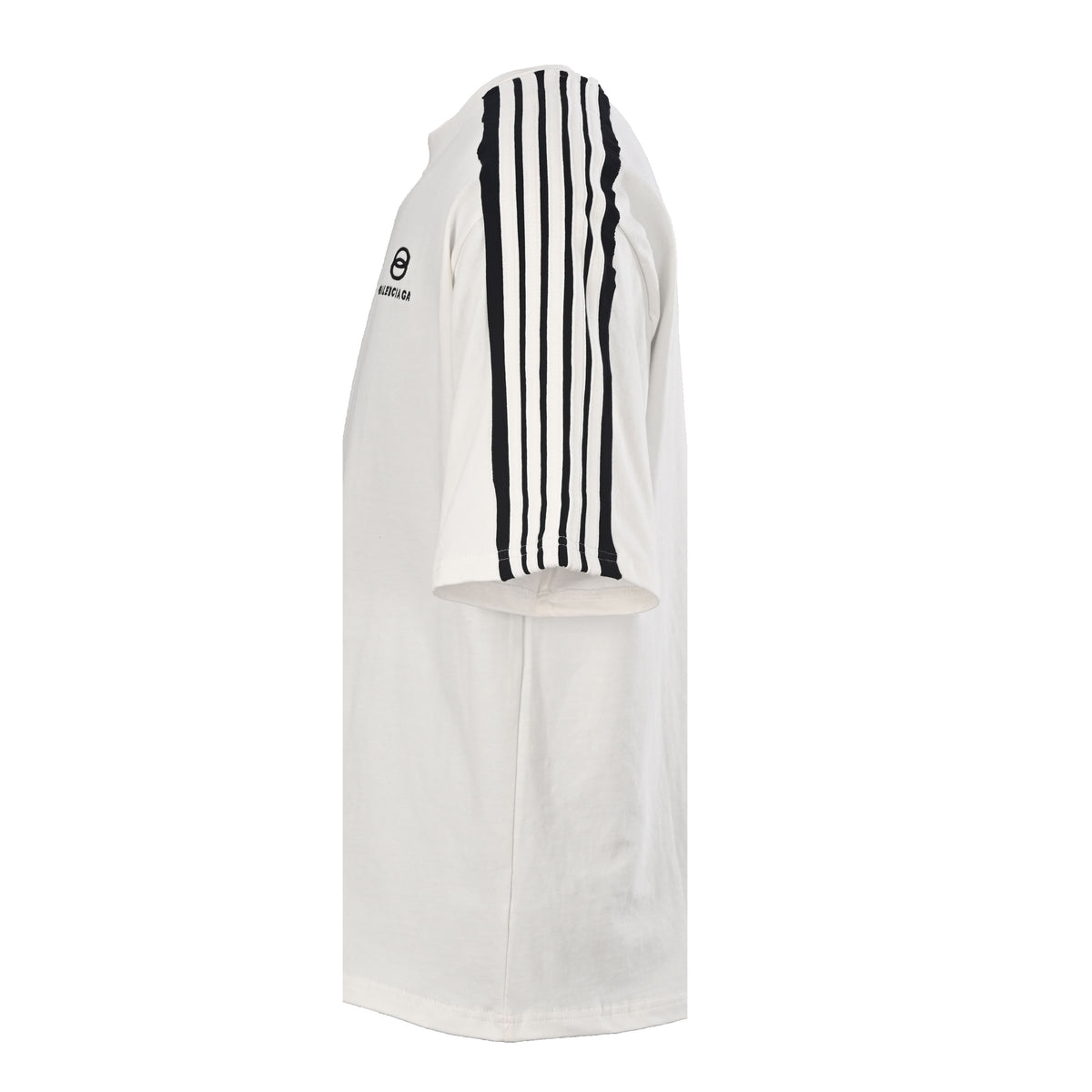 BALENCIAGA Unity Sports Icon Double-Ring Embroidered Contrast Stripe T-Shirt
