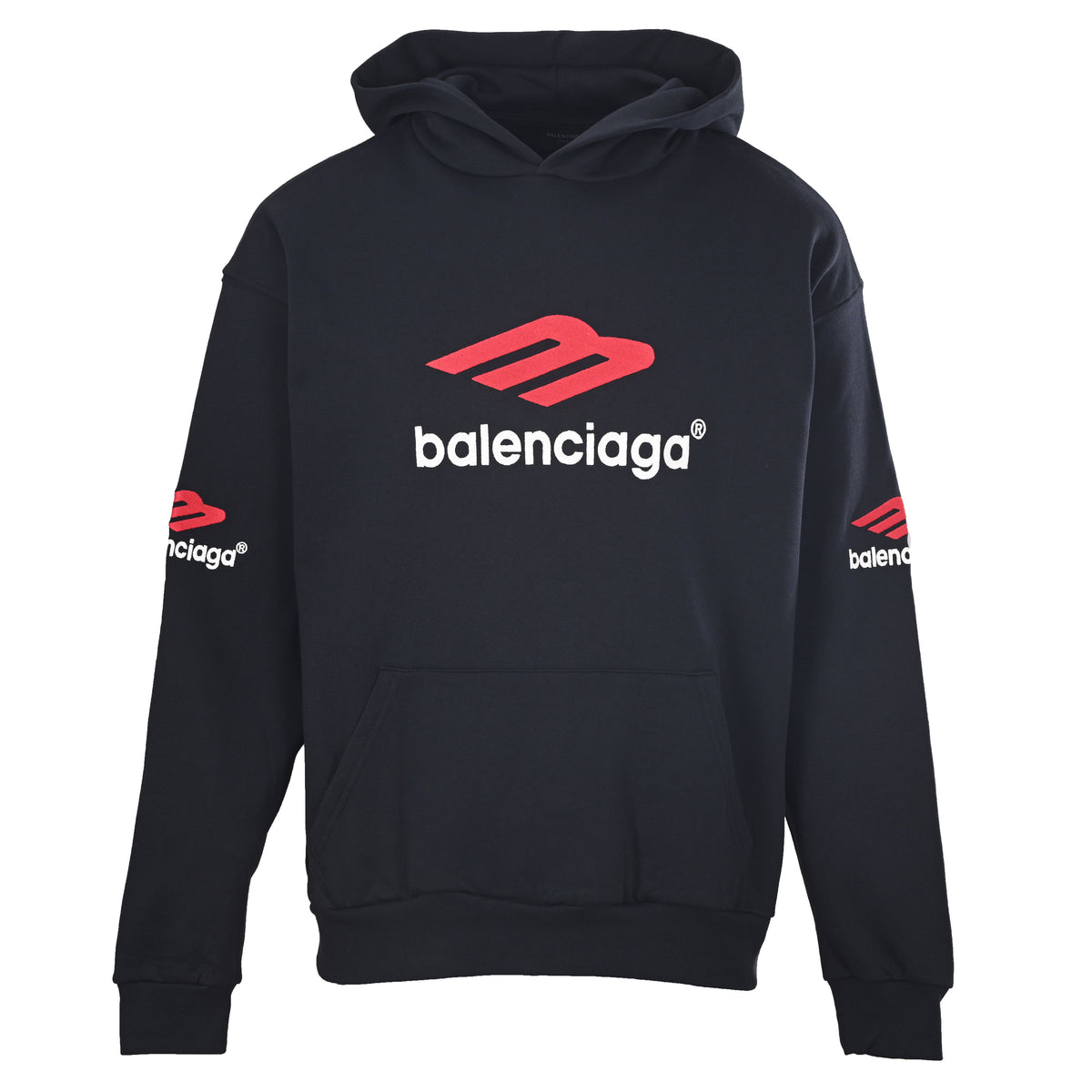 Balenciaga BLCG 3M Letter Embroidered Unisex Hoodie