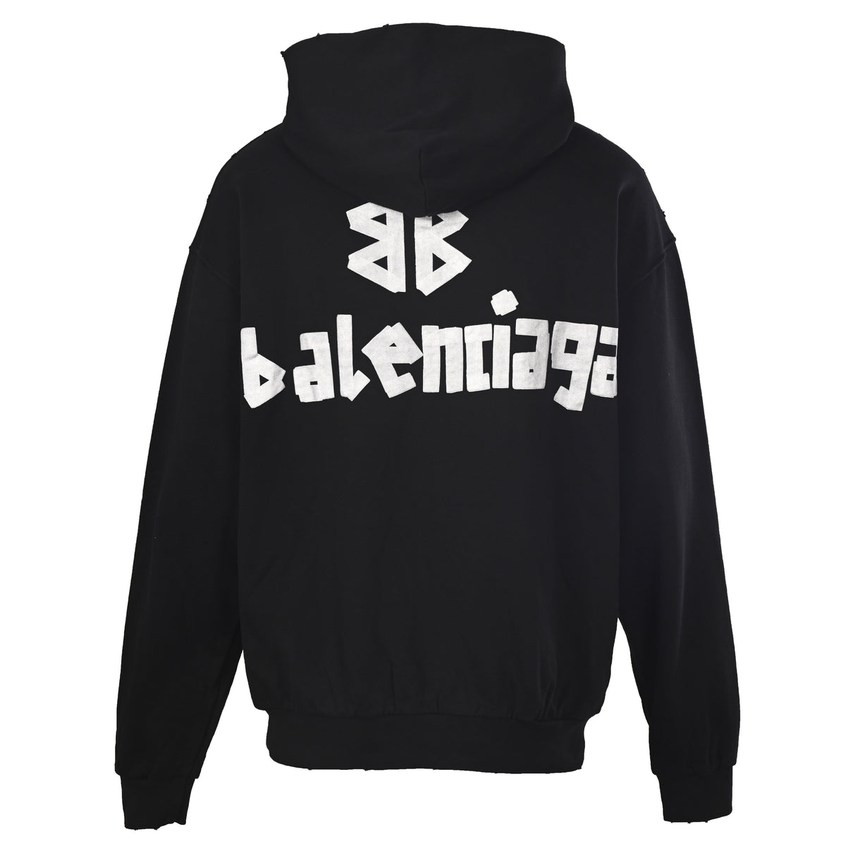 Balenciaga BLCG Washed Tape Lettering Unisex Hoodie