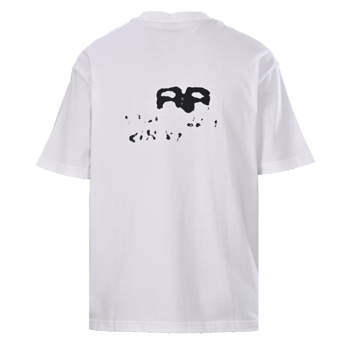 BALENCIAGA BLCG Blurred Lettering Graphic Short Sleeve T-Shirt