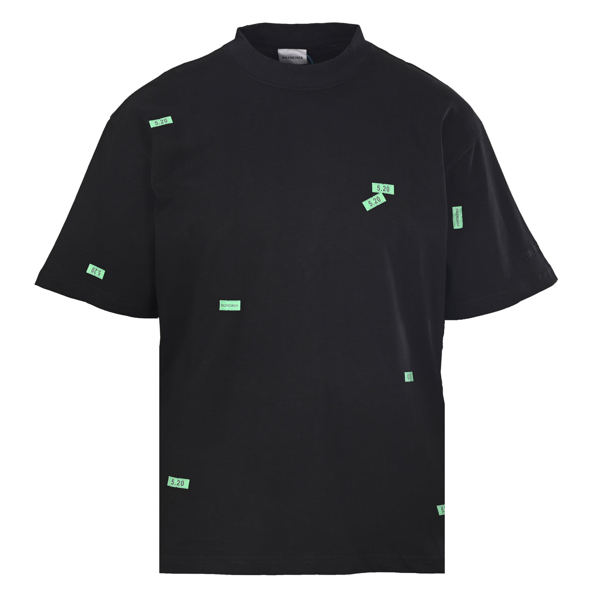 BALENCIAGA Qixi Edition All-Over Tape Graphic Short Sleeve T-Shirt