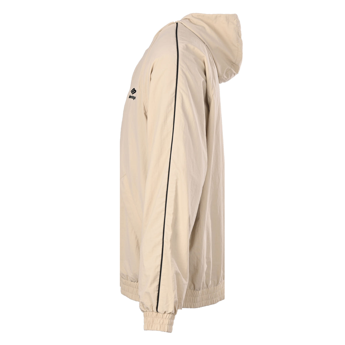 BALENCIAGA Side Tape Hooded Zip-Up Jacket with 3M Embroidery