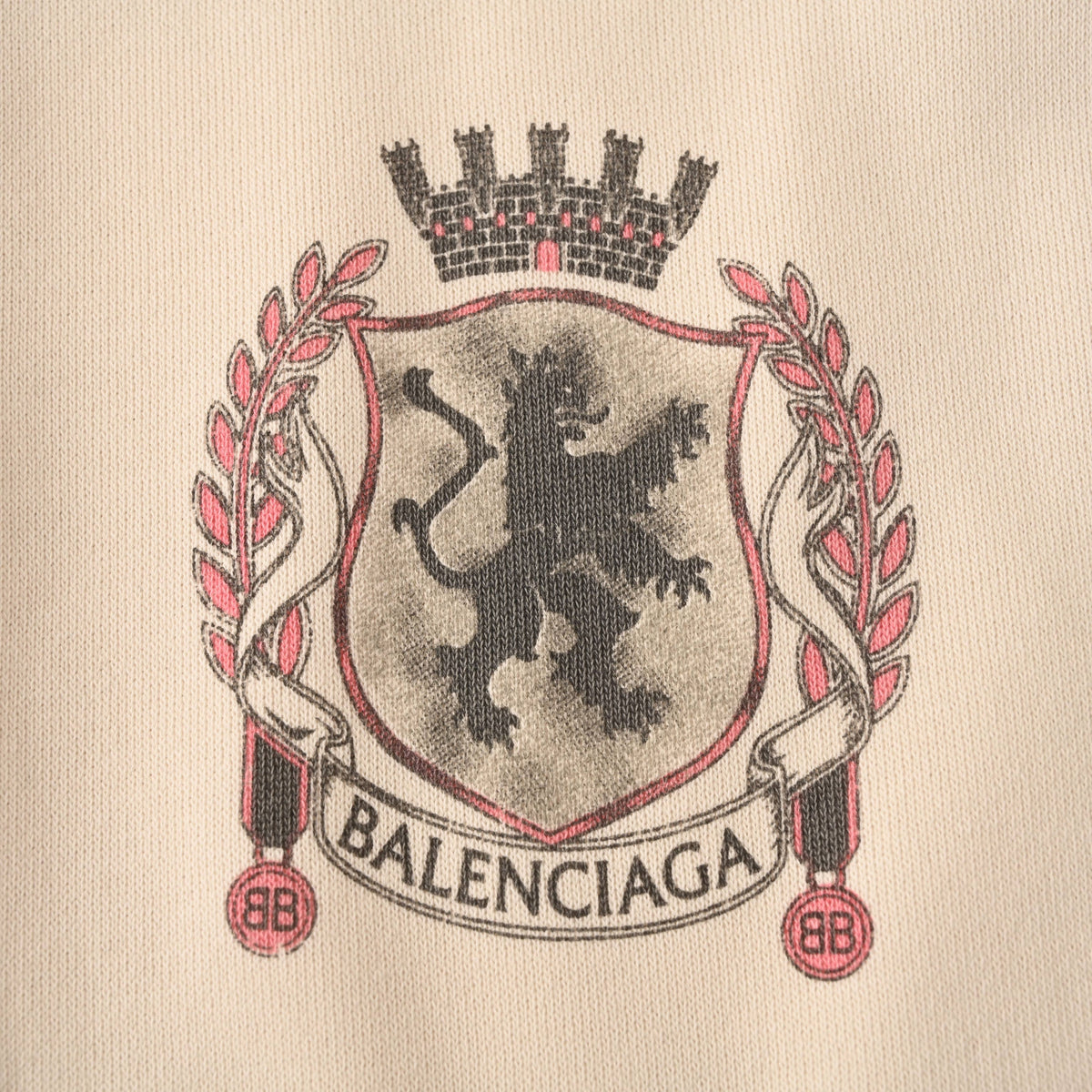 Balenciaga BLCG Tattoo Graphic Distressed Fleece Sweatpants