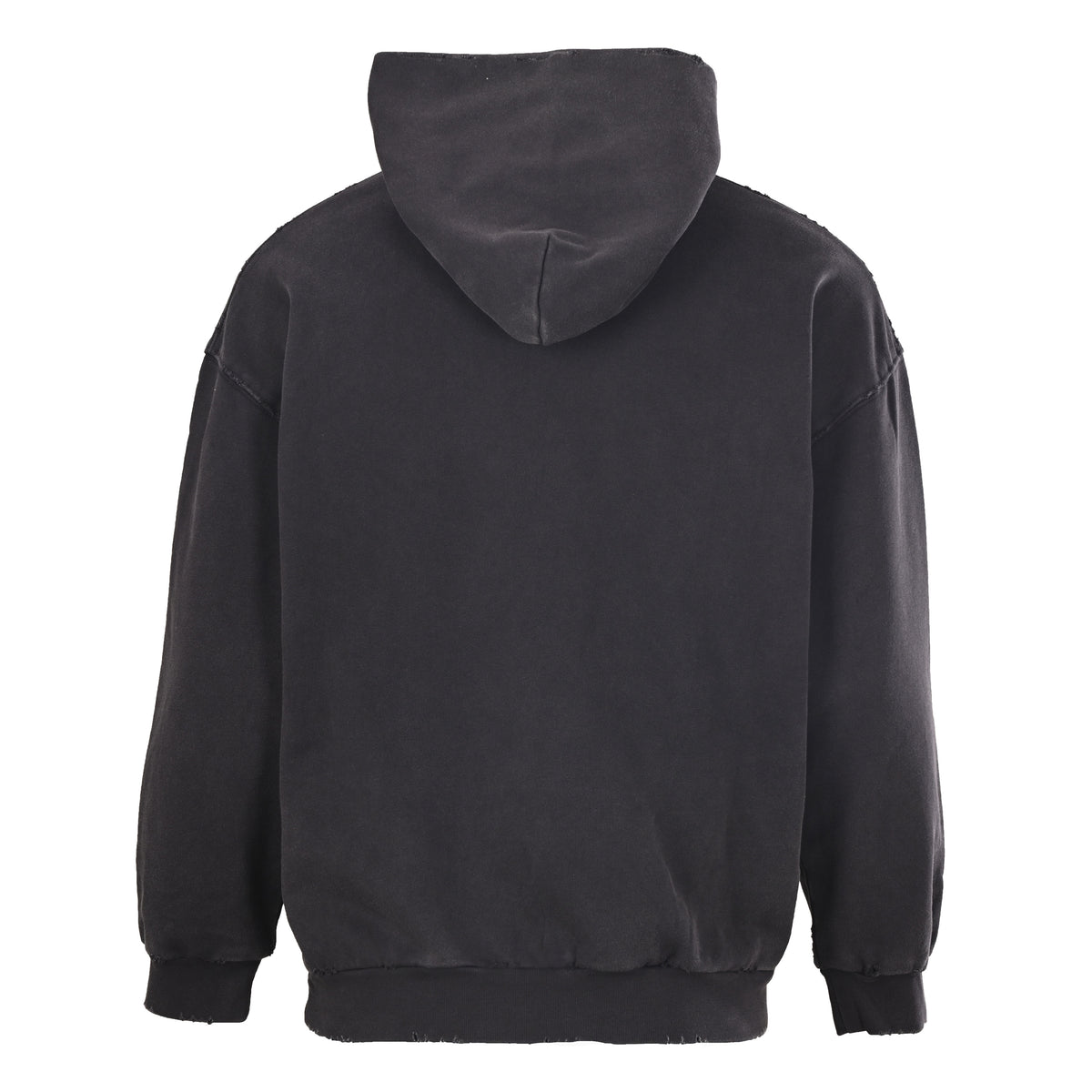BALENCIAGA Distressed Liquid-Effect Graphic Print Hoodie