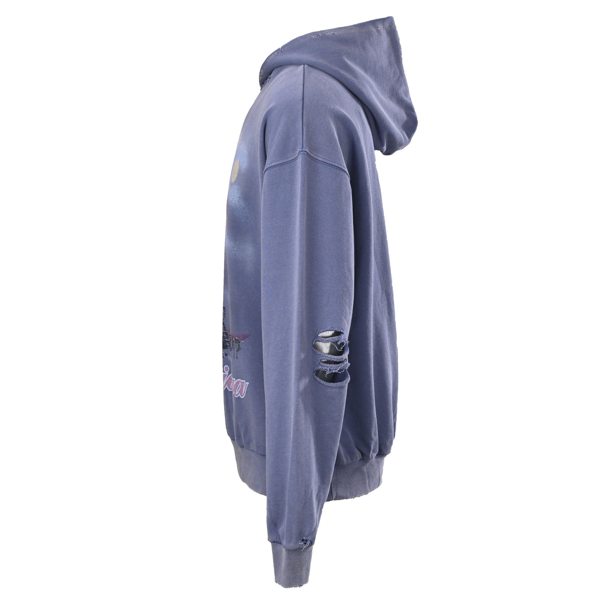 Balenciaga BLCG Washed Eiffel Tower Graphic Unisex Hoodie