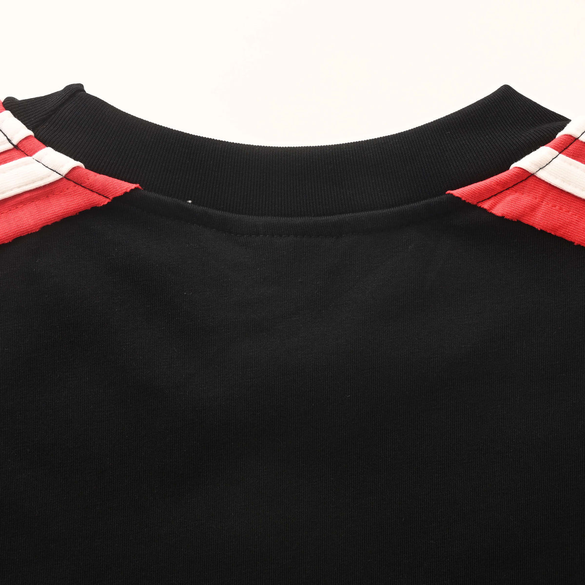 BALENCIAGA Unity Sports Icon Double-Ring Embroidered Contrast Stripe T-Shirt