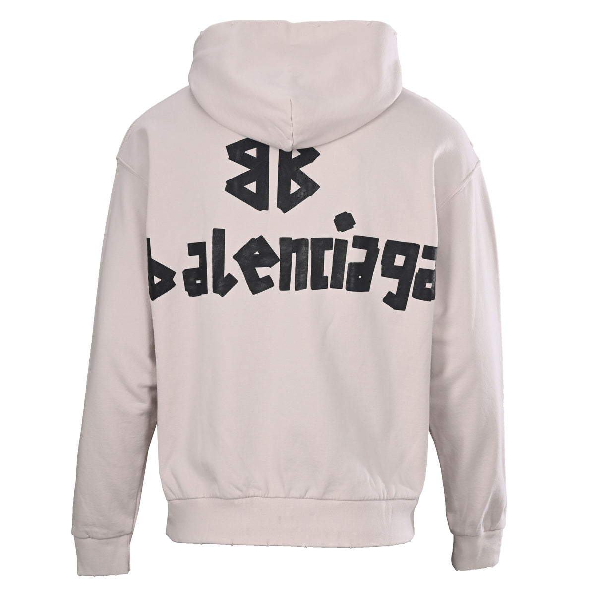 Balenciaga BLCG Washed Tape Lettering Unisex Hoodie