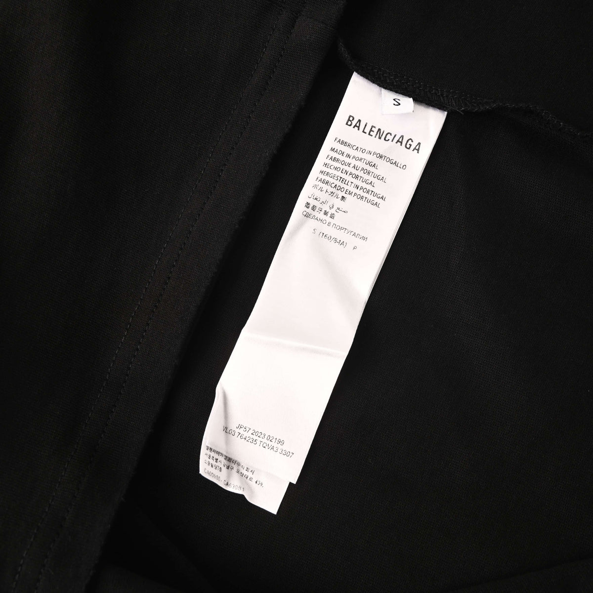 BALENCIAGA BLCG Horizontal Letter Print Short Sleeve T-Shirt