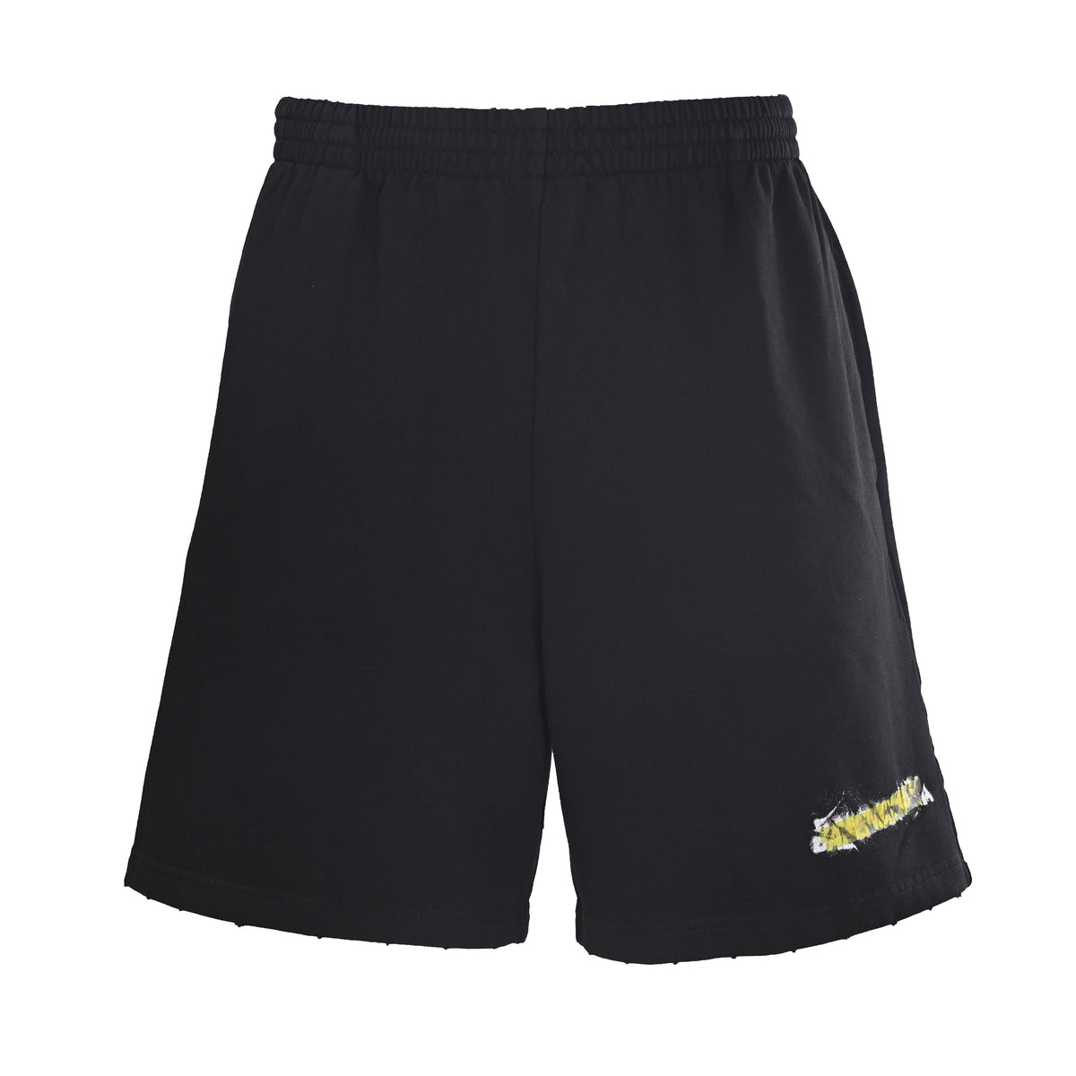 BALENCIAGA Green Tape Motif Shorts