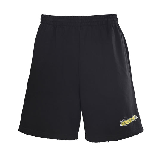 BALENCIAGA Green Tape Motif Shorts