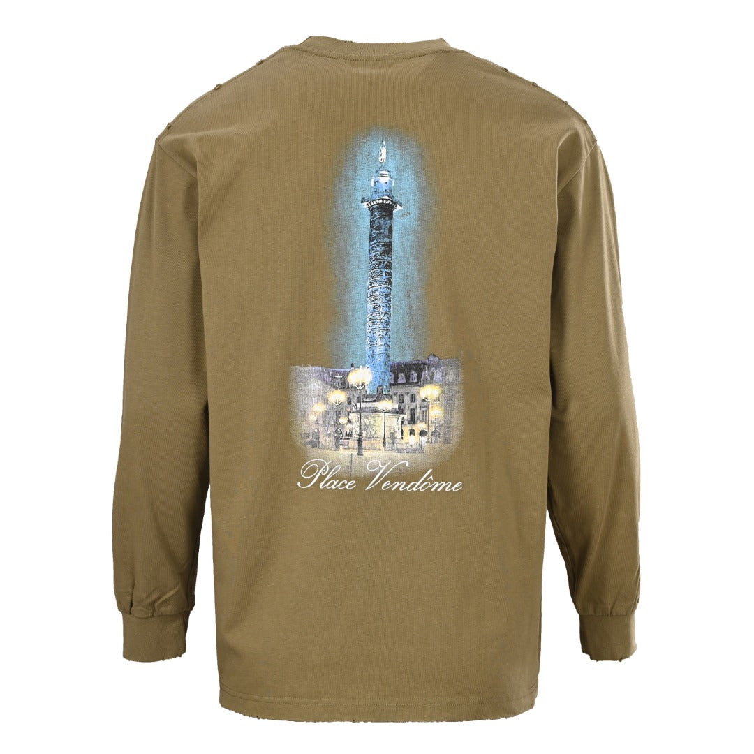 Balenciaga x Vogue Lighthouse Distressed Long-Sleeve T-Shirt