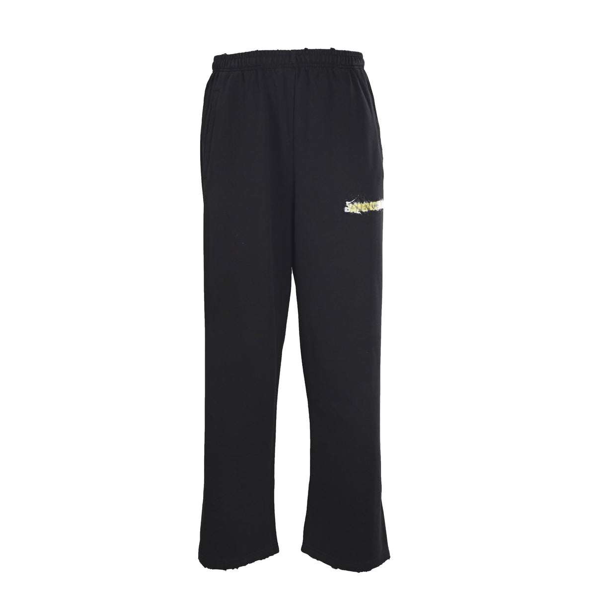 BALENCIAGA BLCG Green Tape-Effect Graffiti Pants
