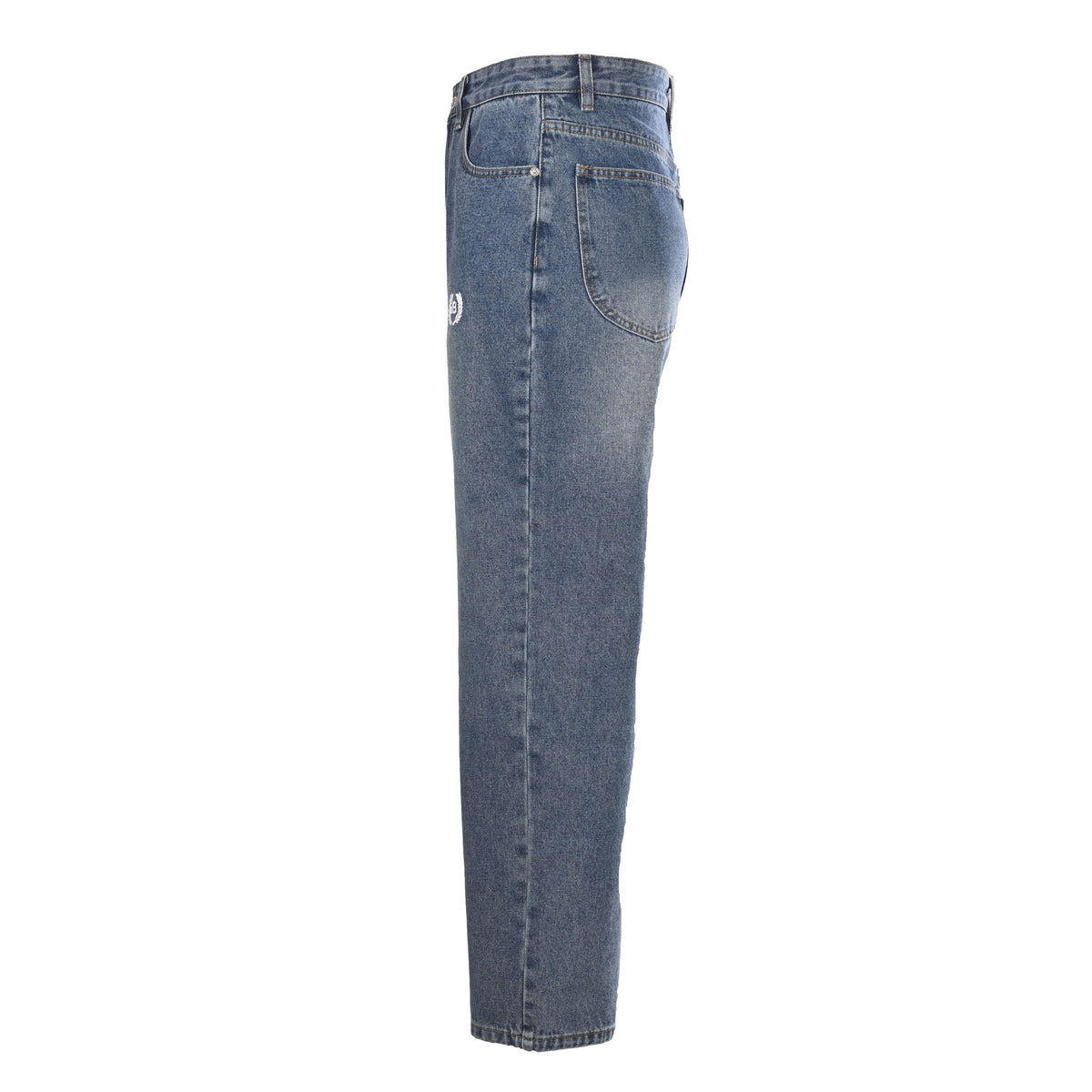 Unisex Denim Jeans with Back Pocket Lettering