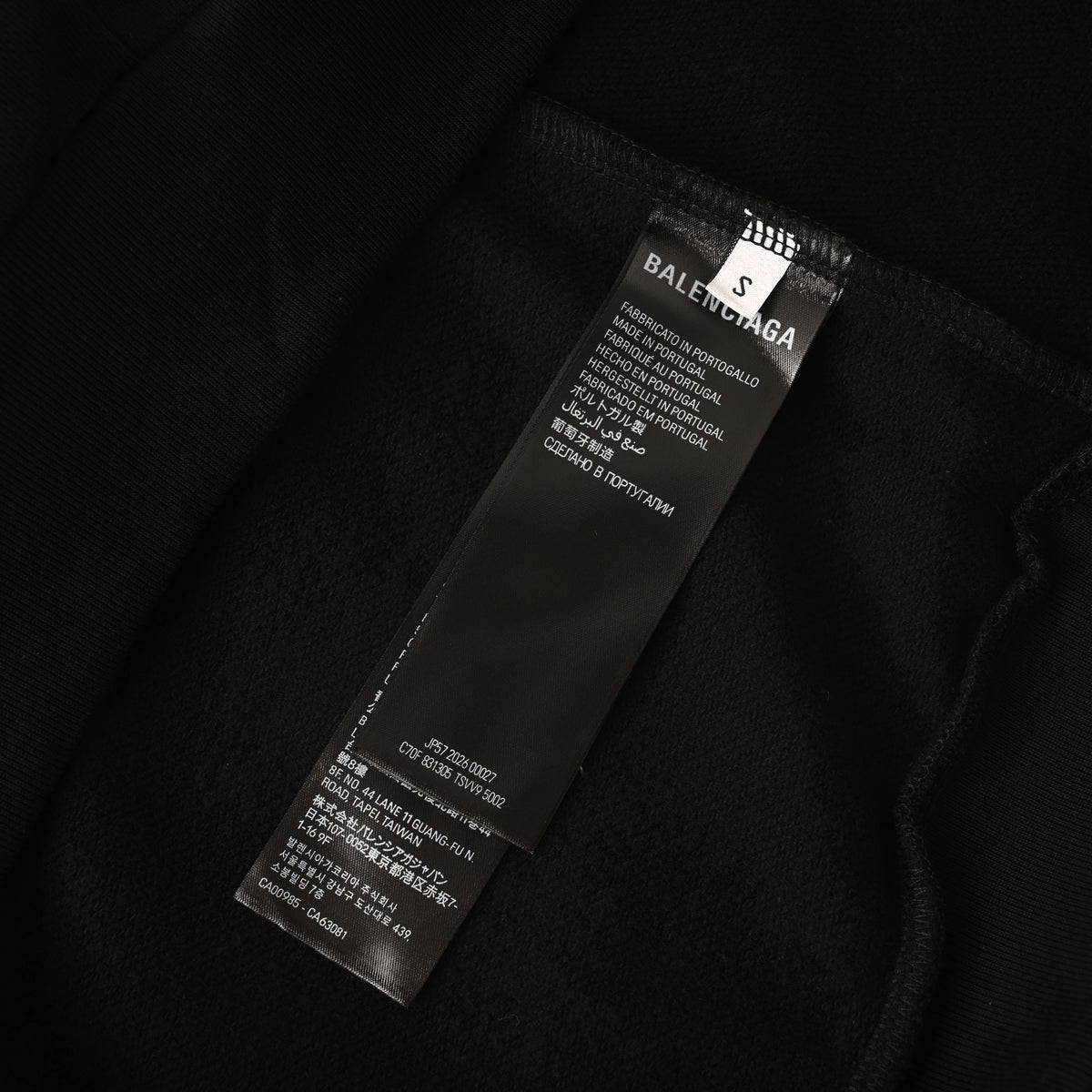 BALENCIAGA Bumper Stickers Layered Logo Hoodie