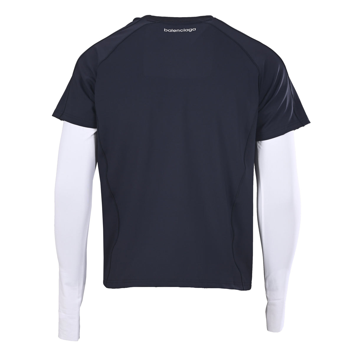 BALENCIAGA 6B Reflective Layered-Look Panelled Long Sleeve T-Shirt