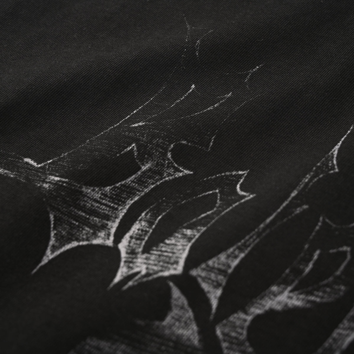 BALENCIAGA Sketchy Gothic Print Short Sleeve T-Shirt
