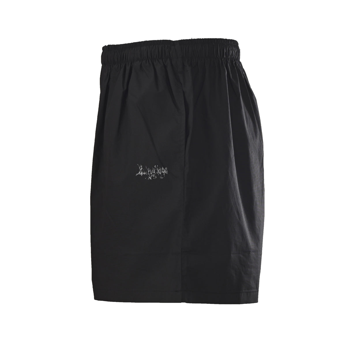 BALENCIAGA Gothic Lettering Print Shorts