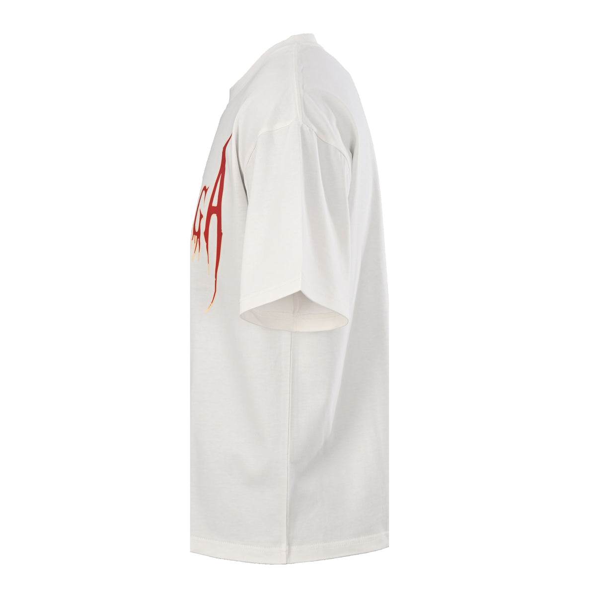 BALENCIAGA Flame Lettering Print Short Sleeve T-Shirt
