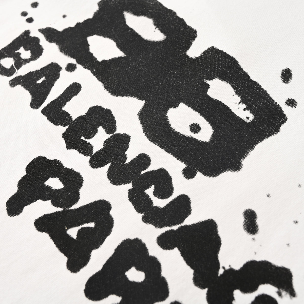BALENCIAGA BLCG Blurred Lettering Graphic Short Sleeve T-Shirt