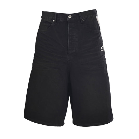 BALENCIAGA Double-Ring Motif Cropped Denim Pants