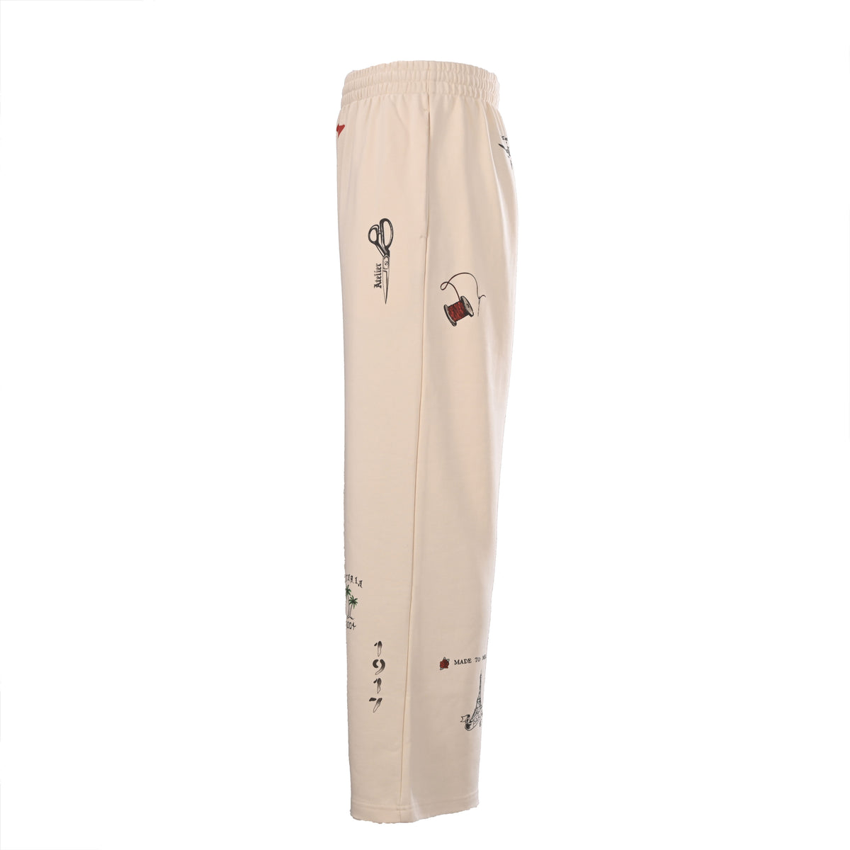 Balenciaga BLCG Tattoo Graphic Distressed Fleece Sweatpants