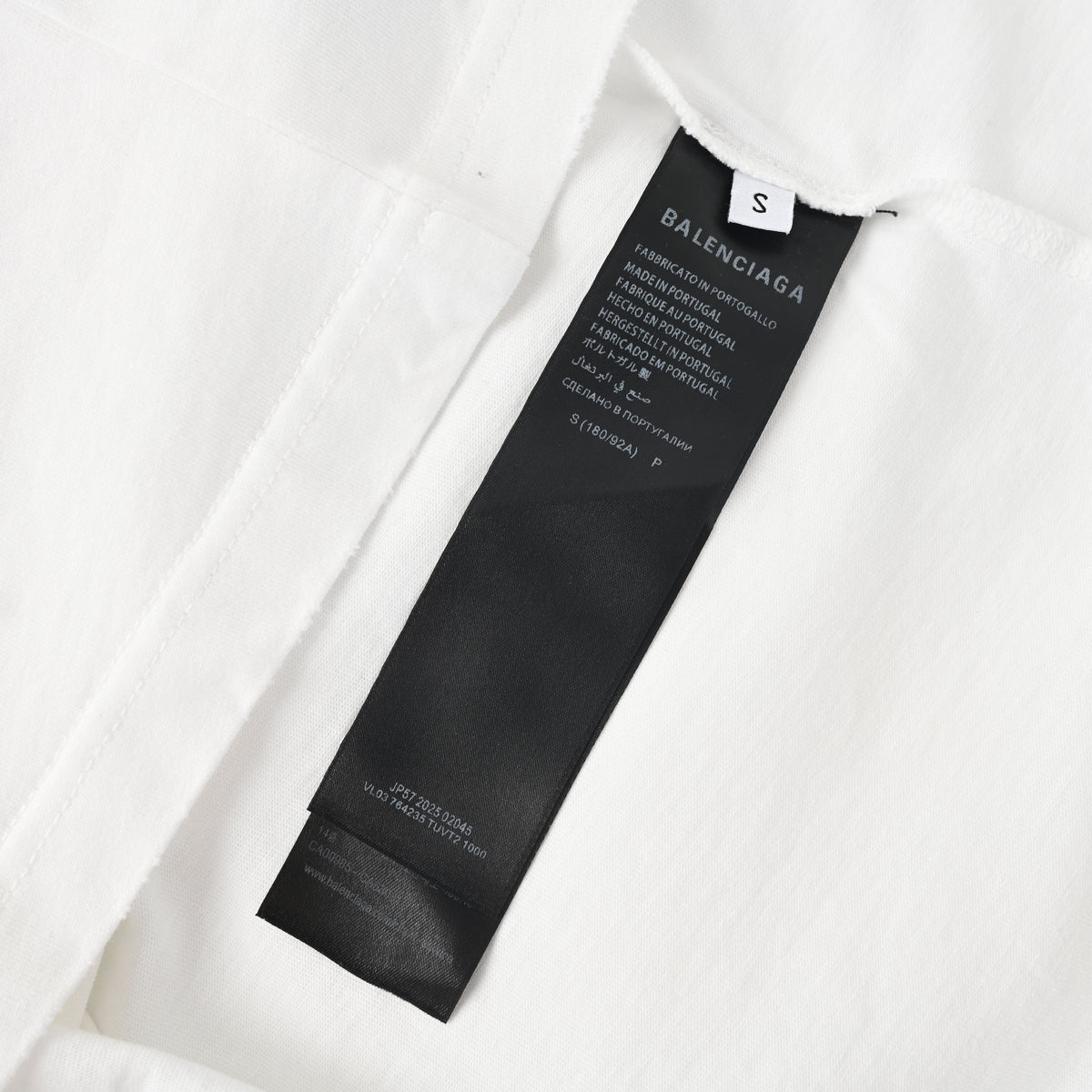 BALENCIAGA Sketchy Gothic Print Short Sleeve T-Shirt