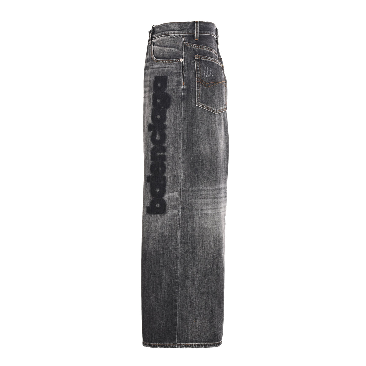 BALENCIAGA Raised Embroidery Baggy Washed Jeans