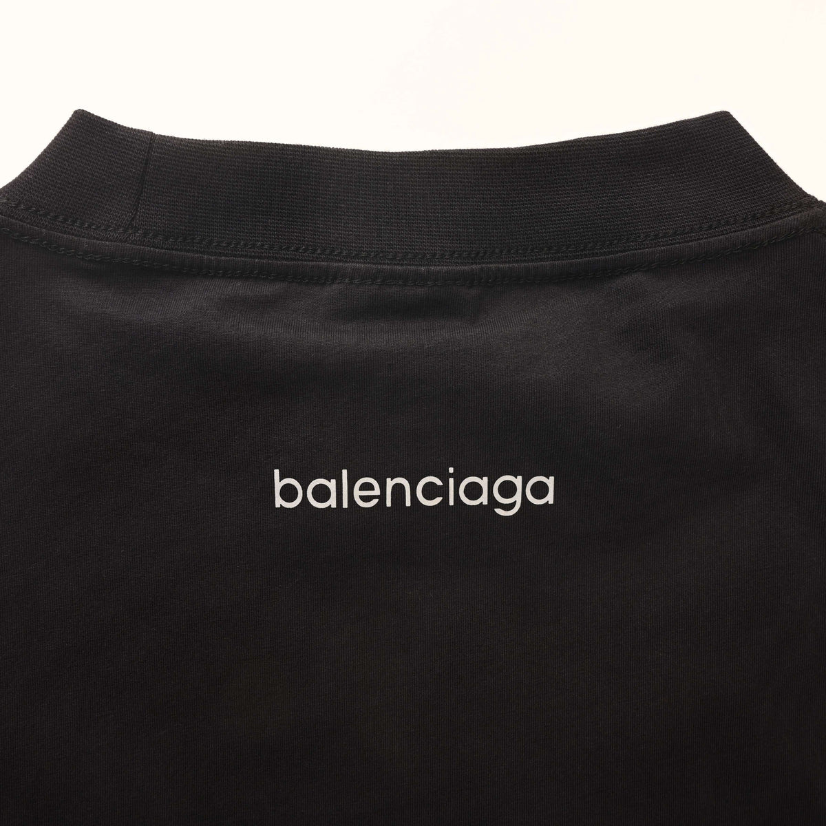 BALENCIAGA 6B Reflective Graphic Print Short Sleeve T-Shirt