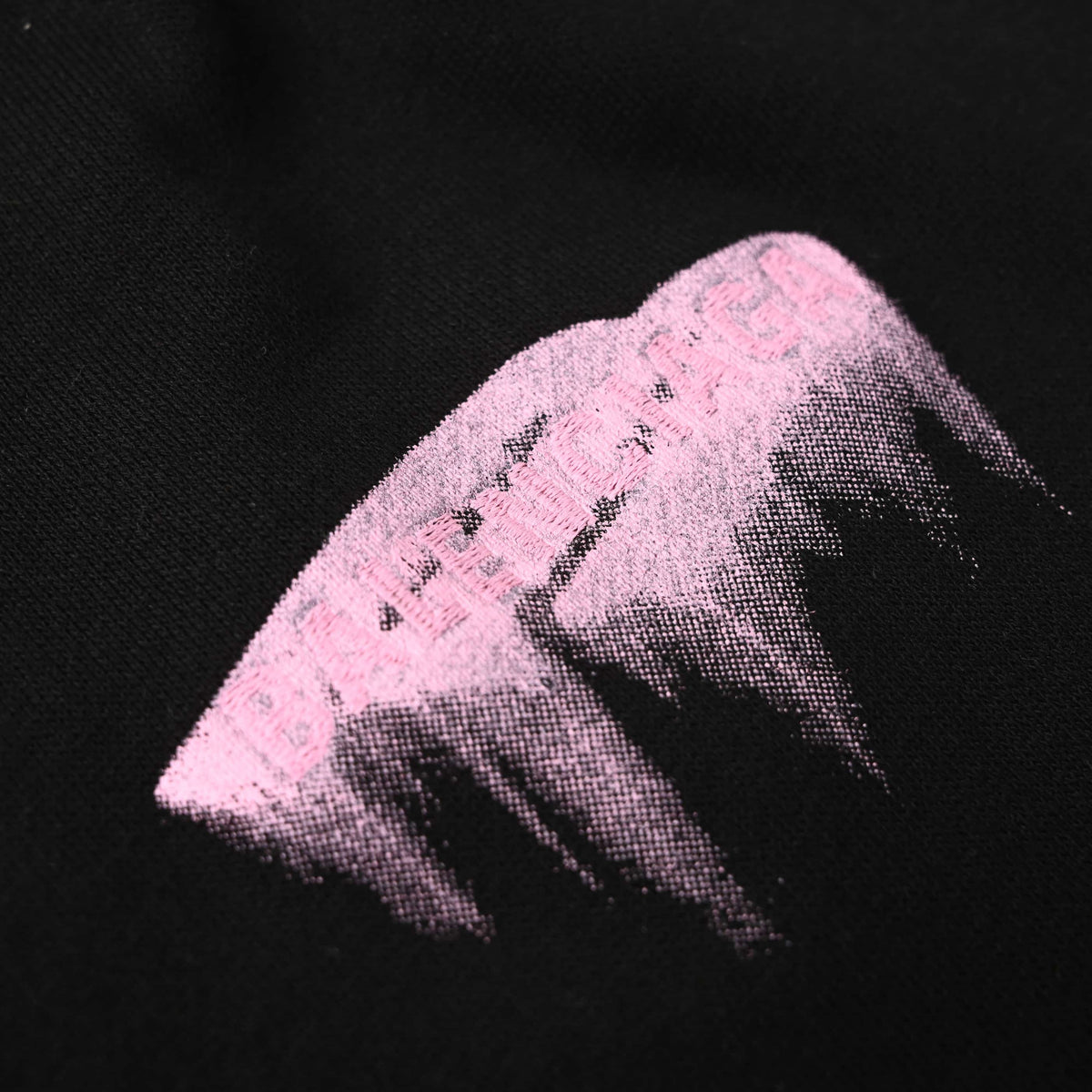 BALENCIAGA BLCG 3B Pink Dissolving-Effect Graphic Pants