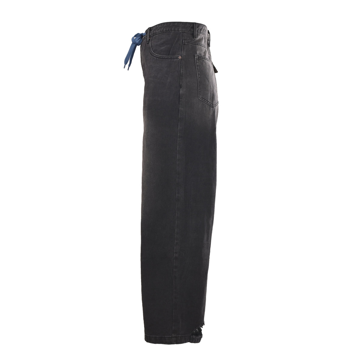 Balenciaga Camo & Denim Panelled Wide-Leg Cargo Pants