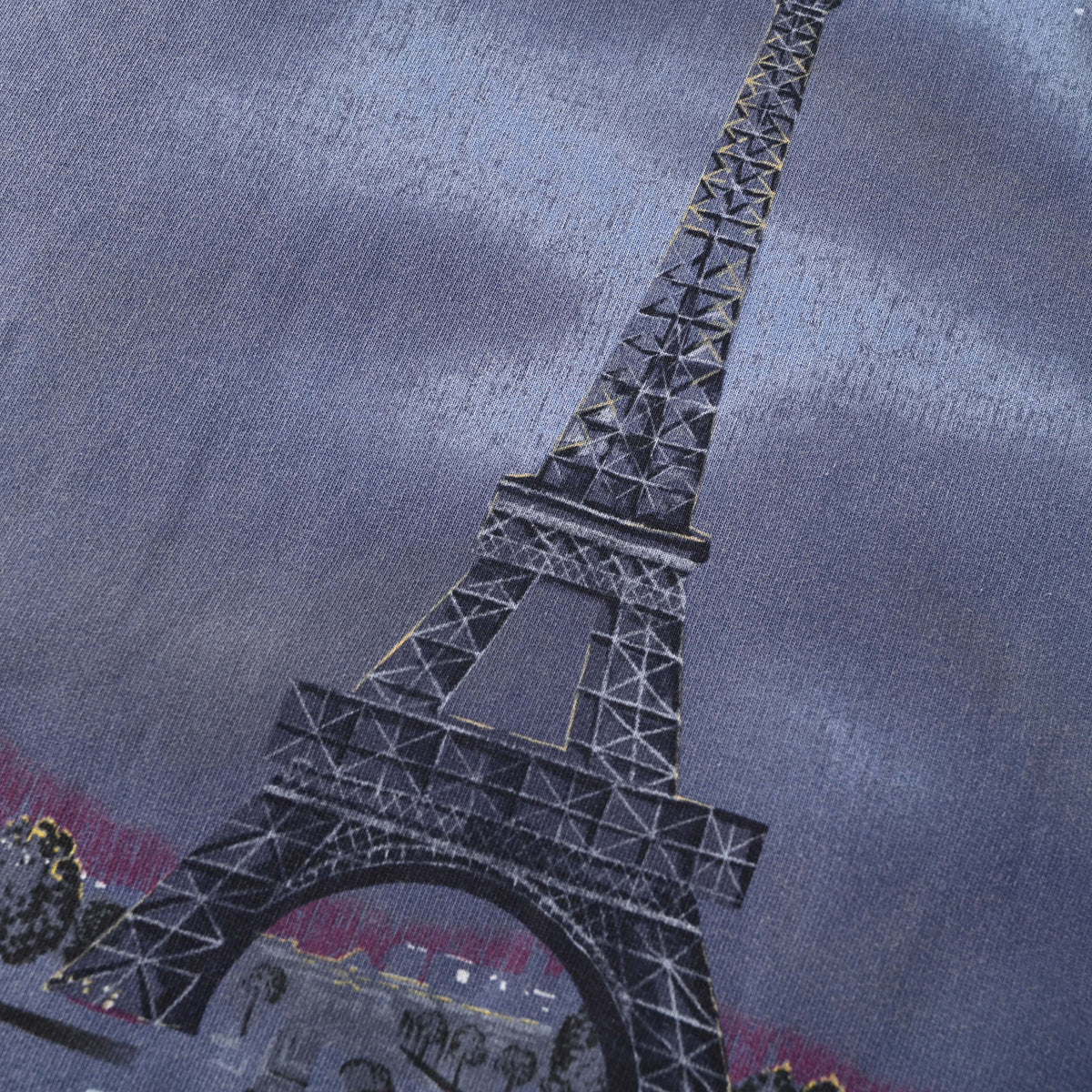 Balenciaga BLCG Washed Eiffel Tower Graphic Unisex Hoodie
