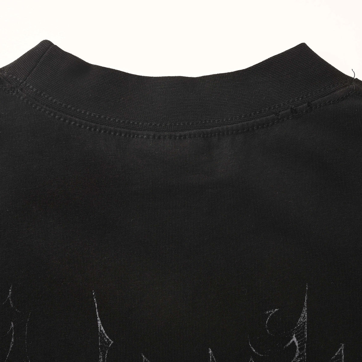 BALENCIAGA Sketchy Gothic Print Short Sleeve T-Shirt